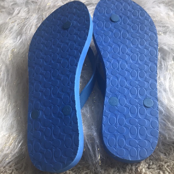Coach Amel Bow Flip Flops Signature Thong Sandals - Picture 4 of 6